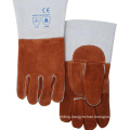 Cow Leather and Cotton Cheap Welding gloves for sale